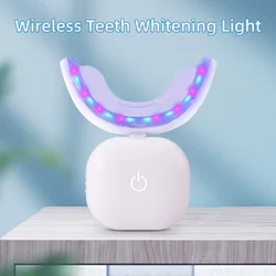 Wireless Teeth Whitening Lamp Red And Blue Light Dental Bleaching Accelerator Portable Home Use Teeth Whitening Led Light