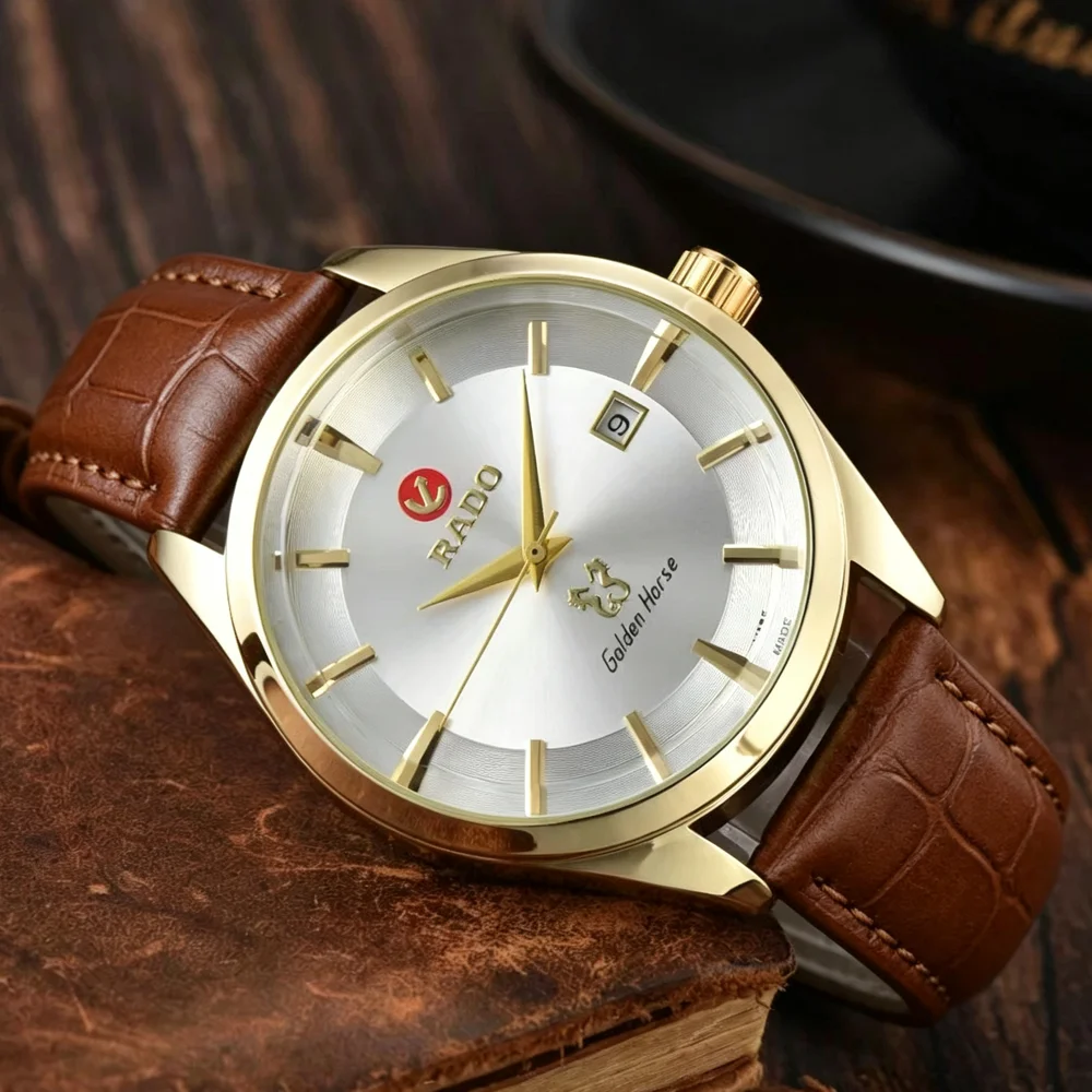 2026 Elegant Rado Original Watches For Mens Fashion Automatic Mechanical Wristwatch Business High Quality AAA Male Clocks view 2