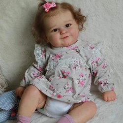 61CM Bebe Reborn Doll Kit 24 Inches Reborn Baby Kit Maddie Vinyl Unpainted Unfinished Doll Parts DIY Blank Doll Kit