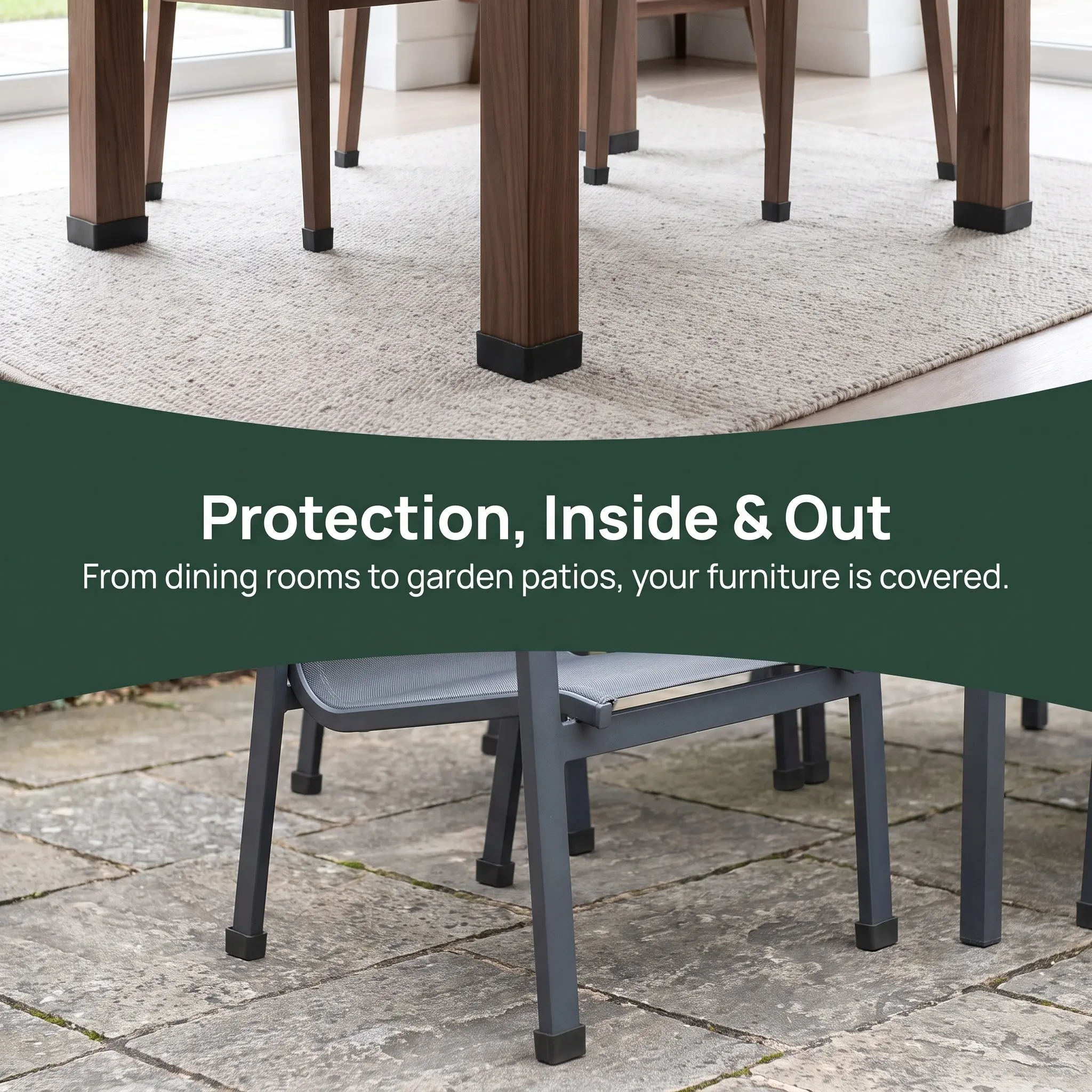 8Pcs Chair Leg Covers Table Feet Protectors Furniture Foot Caps Silent Smooth Glide Anti-Scratch Floor Protection Home Office