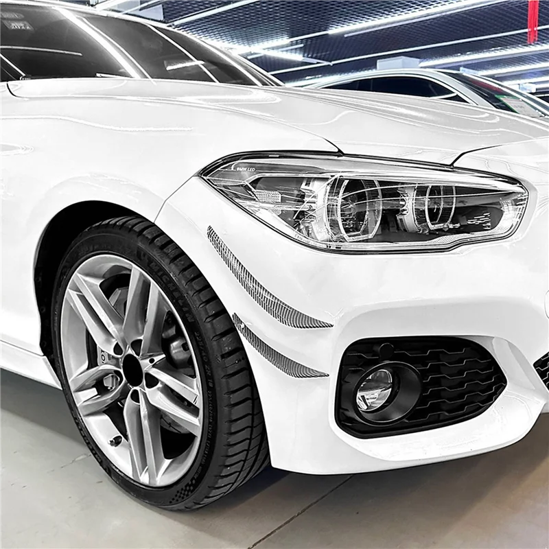 Parachoques delantero de coche, alerón divisor lateral exterior, embellecedor Canard para BMW 1 Series F20 F21 M Sport 2015-2019, fibra de carbono-T61C