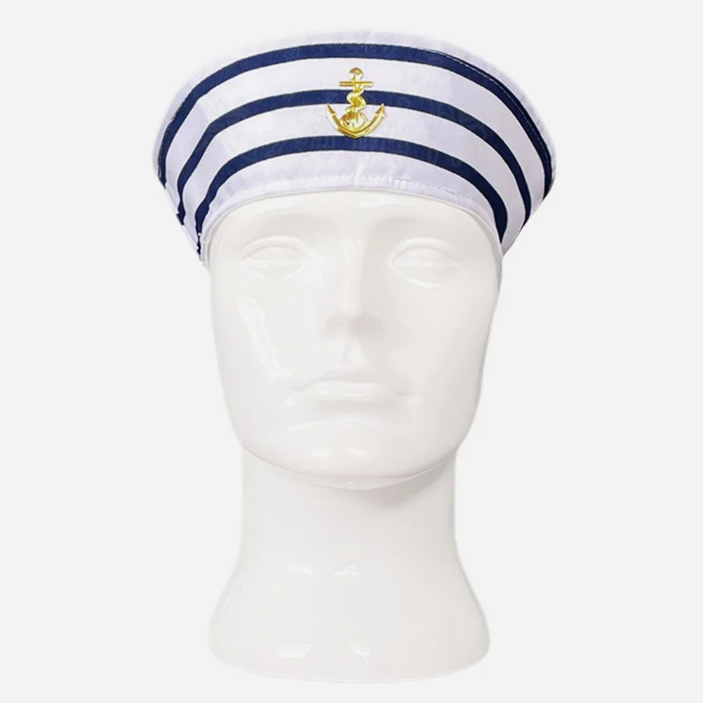 Sailor Hat Captain for Cosplay Boating Women Costume Party Polyester (polyester Fiber) Hats Miss Prop