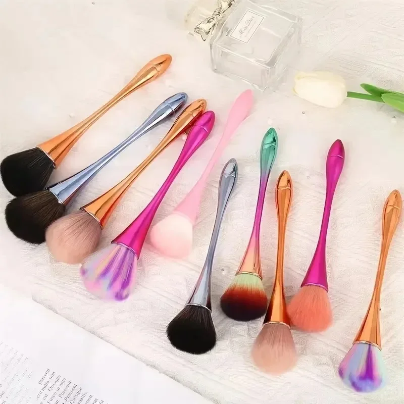 Pinceau à Blush en poudre or Rose pinceau de maquillage professionnel grand visage cosmétique Cont cosmétique visage Cont outil de maquillage brocha coloret