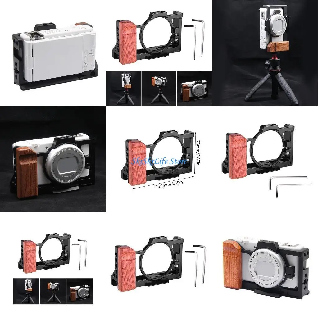 

E65E Protective Case Cage for ZV1m2 Camera Aluminum Alloy Frame Case