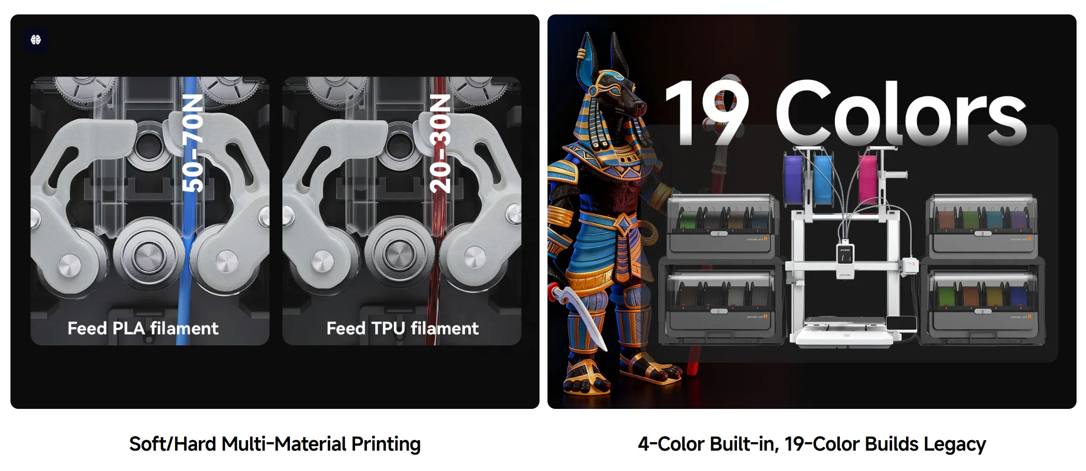 Anycubic Kobra X Fast Print Speed 600mm/s Large Print Size 260mm * 260mm* 260mm Automatic Multi-color FDM 3D Printer - view 4