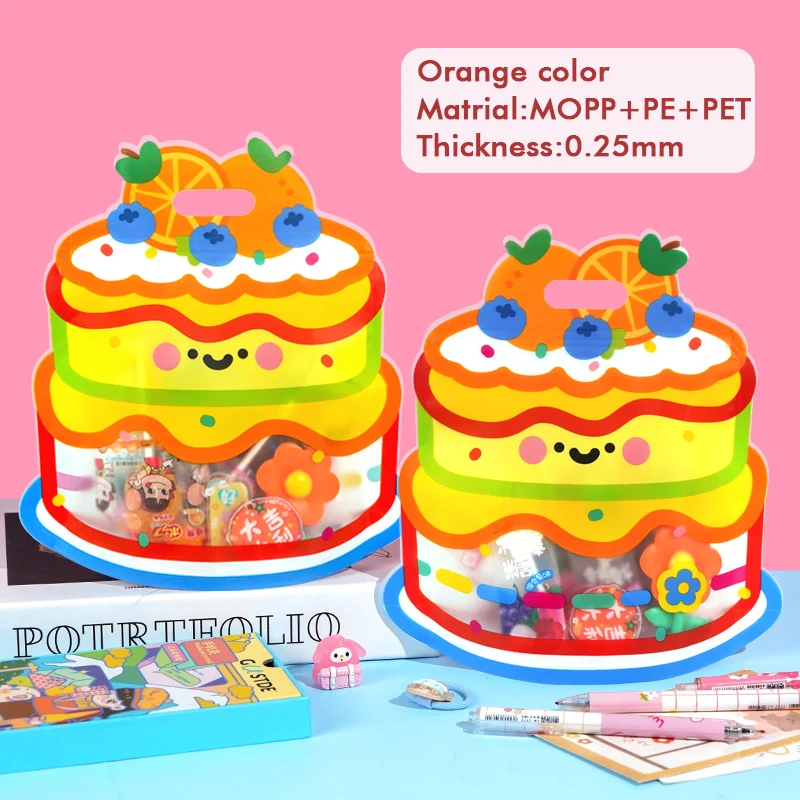 20/50 Stück tragbare Druckverschlussbeutel mit Kuchenmuster für Snacks und Süßigkeiten, Kindergeburtstag, Party-Geschenk, versiegelte Tasche für Kinder – Detail 7