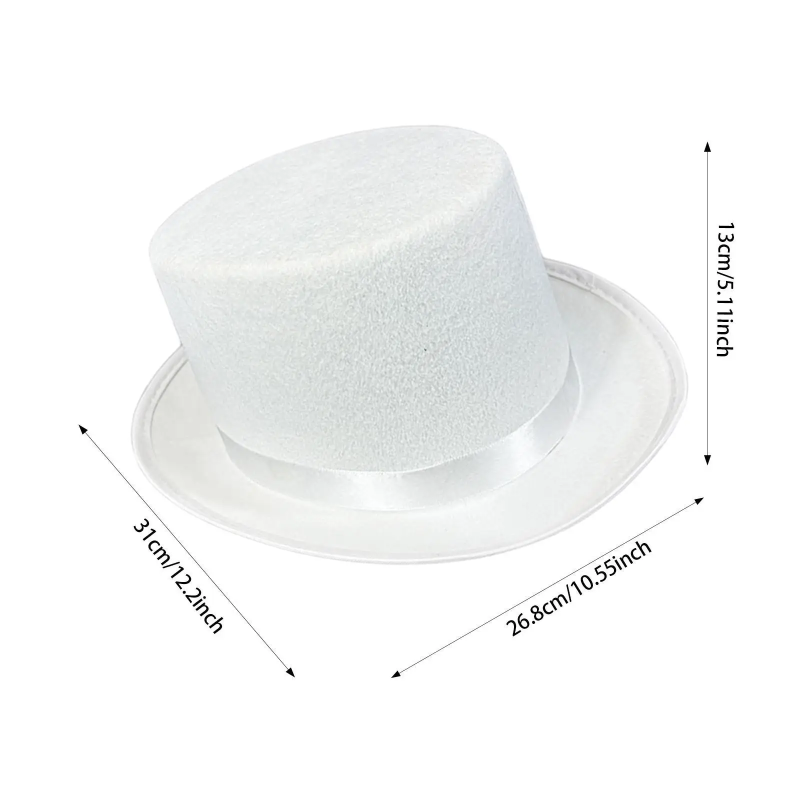 หมวกทรงสูงแบบแบนสำหรับผู้ใหญ่ สำหรับงานฮาโลวีน งานคาร์นิวัล งานแสดงบนเวที