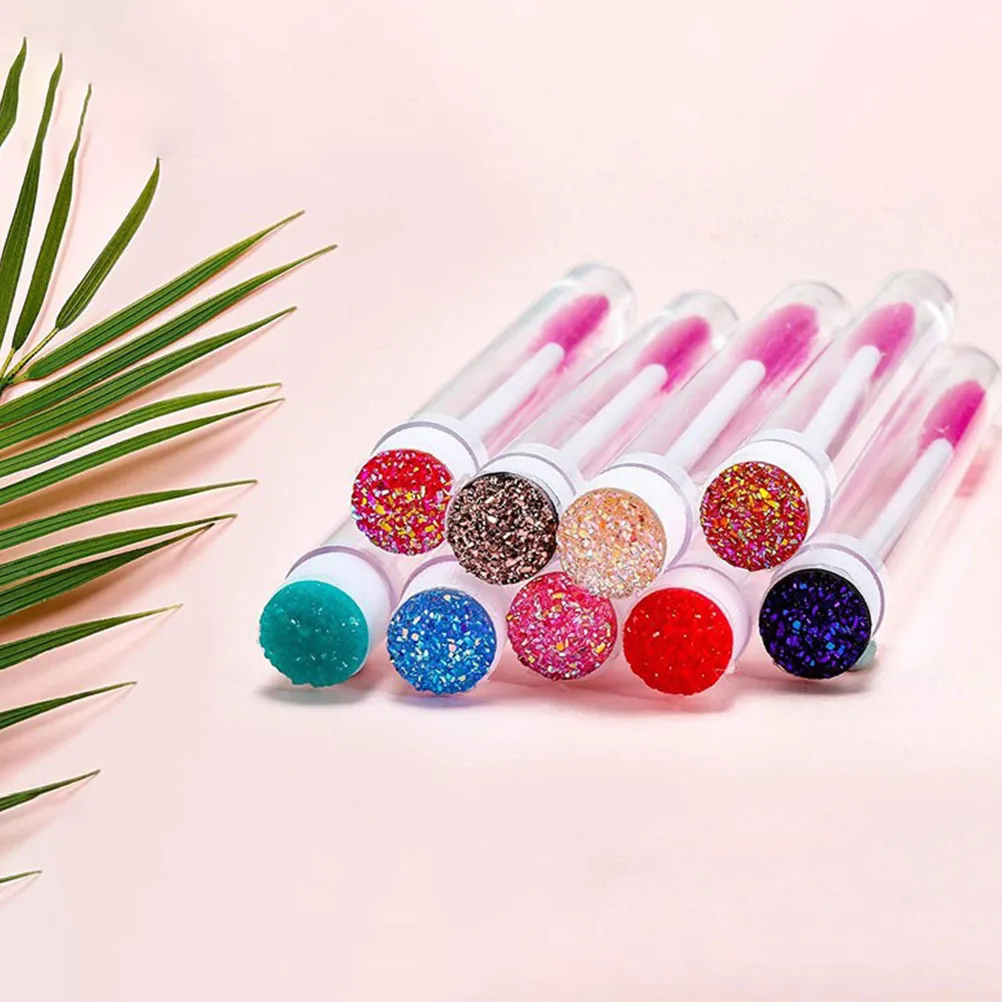 20 قطعة مجموعة أنابيب فرشاة الرموش عالية الجودة من البلاستيك الألياف الاصطناعية خفيفة الوزن المحمولة للسفر الاستخدام اليومي ماسكارا فارغة #6