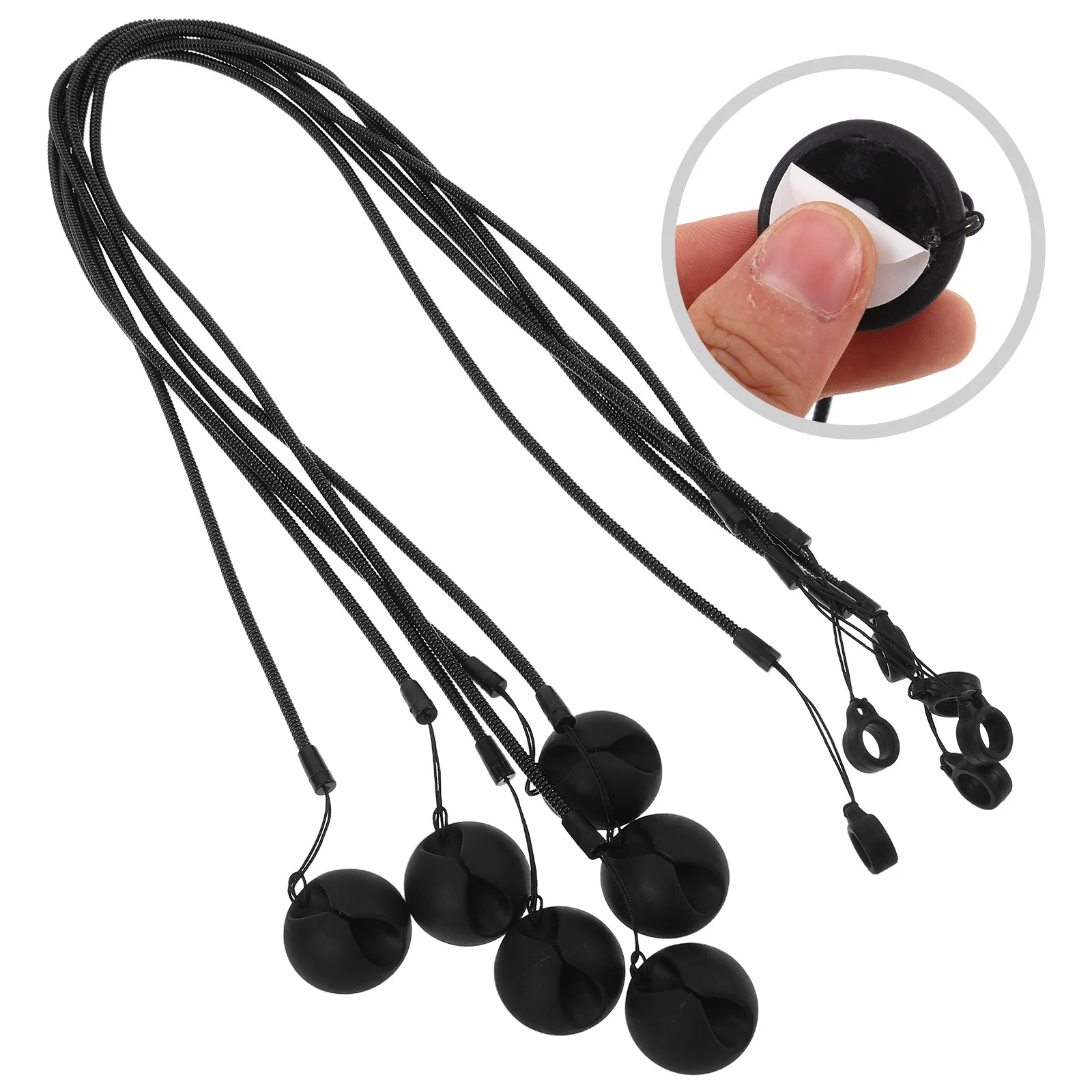 6 قطعة مقود القلم القابل للسحب 25 حبل الربيع 8 مللي متر قاعدة السيليكون لأقلام اللمس مكتب المدرسة فندق البنك عدادات #1