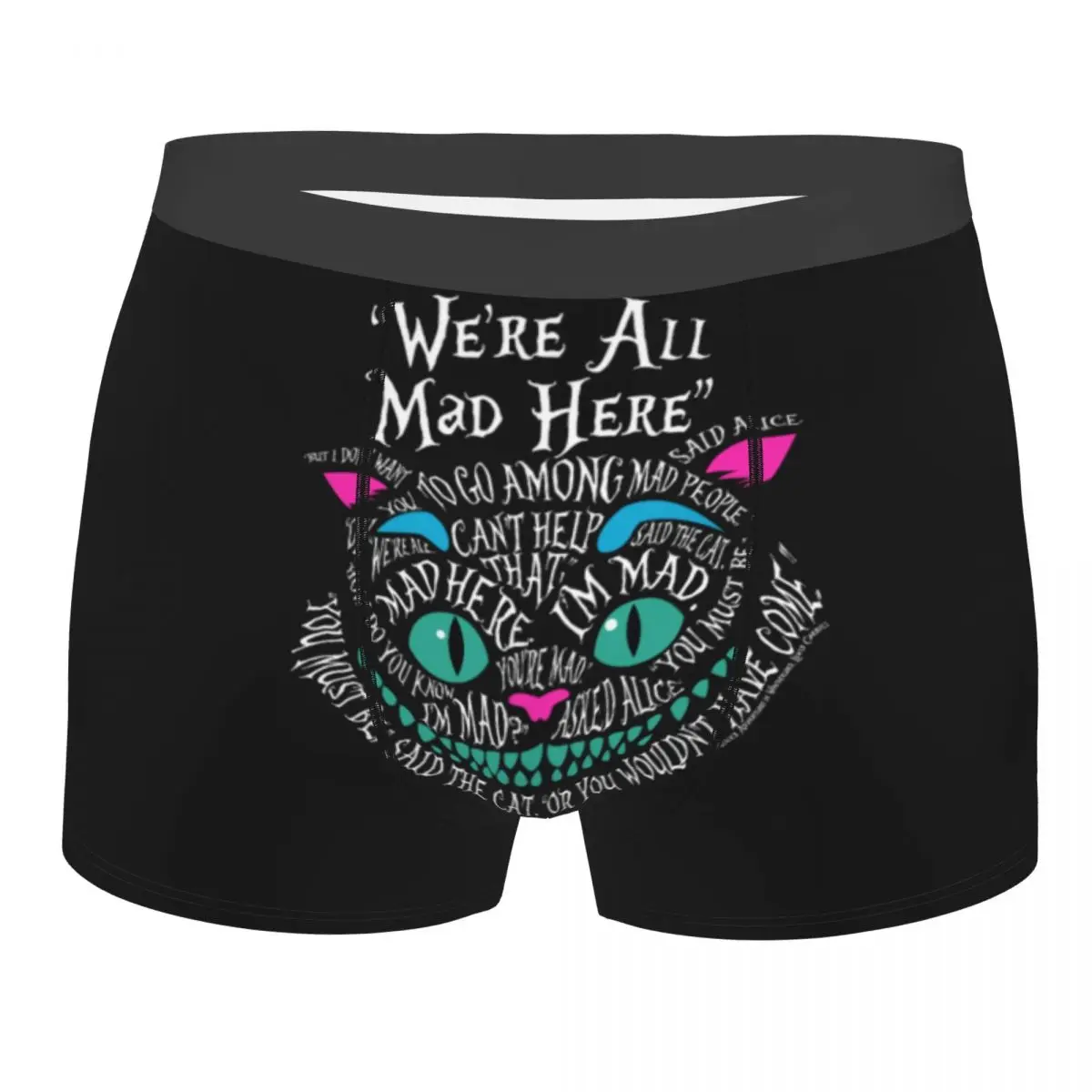 

Male Cool Alice In Wonderland Underwear Boxer Briefs Men Soft Shorts Underpants