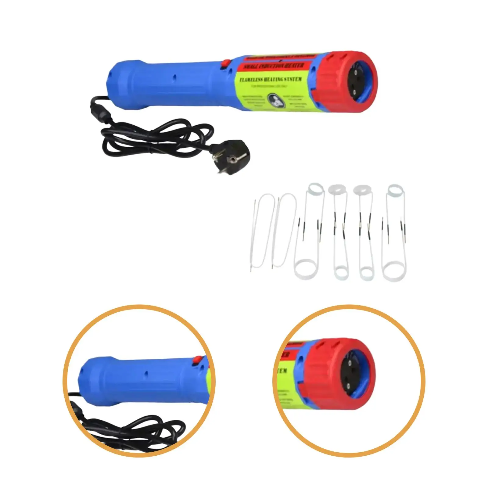 1400W Handheld Induction Heater 110V Accessory Professional for Rusty Bolts Rusty Screw Removing Tool Flameless Bolt Remover