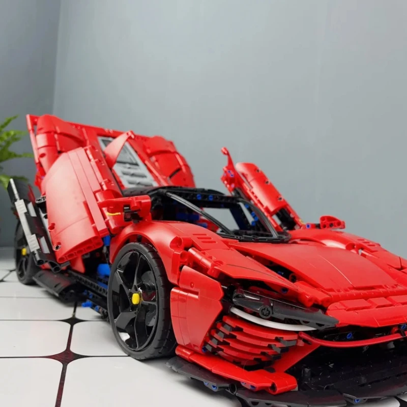 42143 كتل السيارة الخارقة SP3 التقنية الجديدة - نموذج عالي التقنية، هدايا عيد الميلاد وعيد الميلاد للبنين والبنات #3