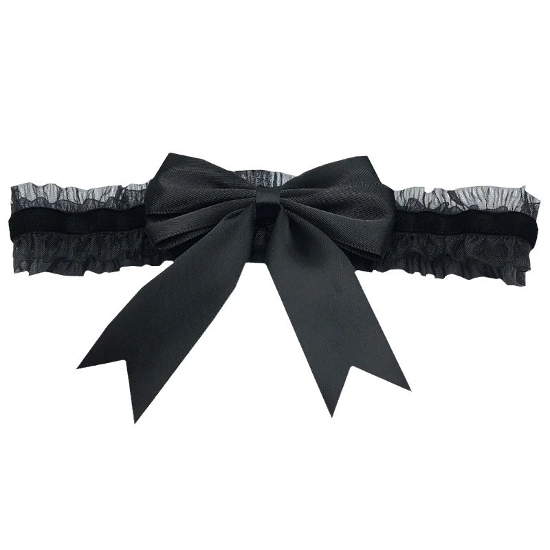 

Эластичные чулки-ободки на бедрах с бантом для женщин, сексуальное белье для ночного клуба, в стиле Лолита