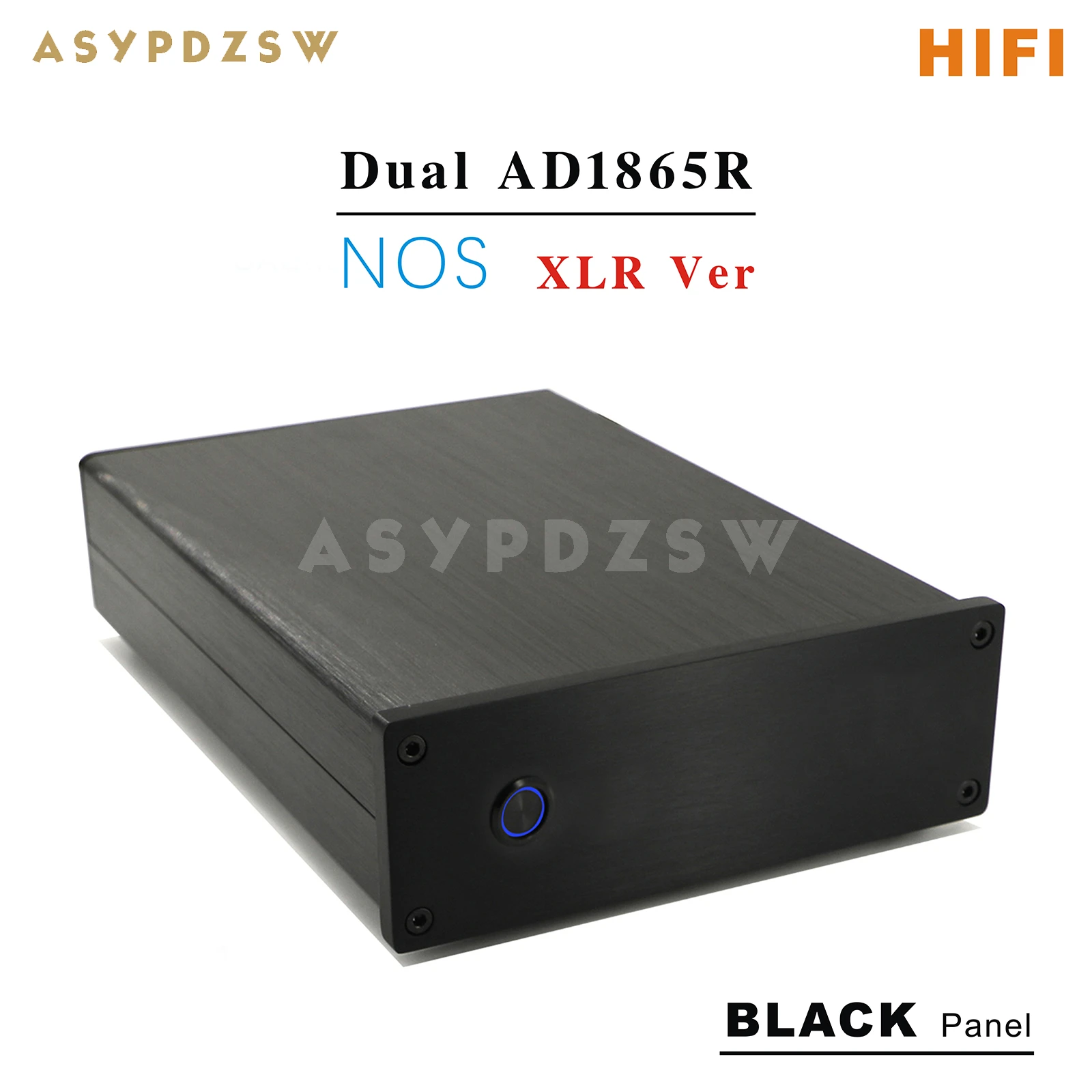 HIFI Stereo Dual AD1865R NOS DAC Hifi Audio Decoder Supports RCA Analog and XLR Balanced outputs