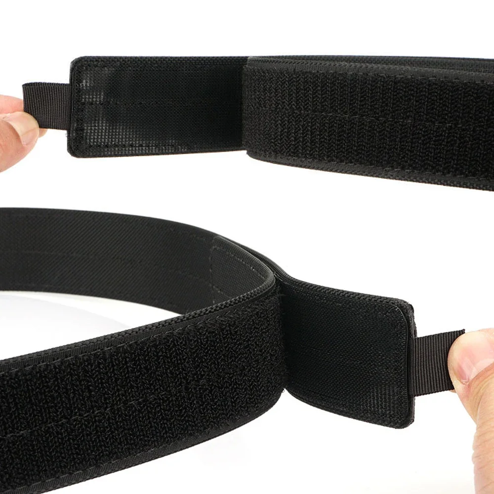 Taktischer Innengürtel für Männer, Premium-Nylon, leicht, verstellbar von 105 cm bis 135 cm, Klettverschluss-Gürtel ohne Schnalle. – Detail 6
