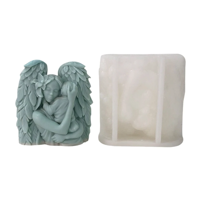 Decorative Angelic Mothers and Baby Silicone Mold for Resin Concrete Projects R3MC