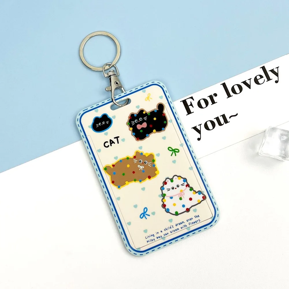 

Kawaii ABS Animal Card Holder Sliding Cover Translucent Window Picture Protector Sleeves Bus Subway Card Protector Elevator Card