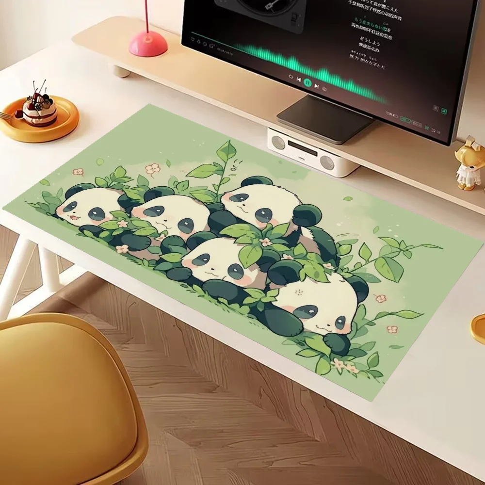 

Panda Gaming Pc Accessories Mausepad Pad Mouse Mats Keyboard Mat Pad on the Table Deskmat Cute Desk Mat Mousepad Gamer Cabinet