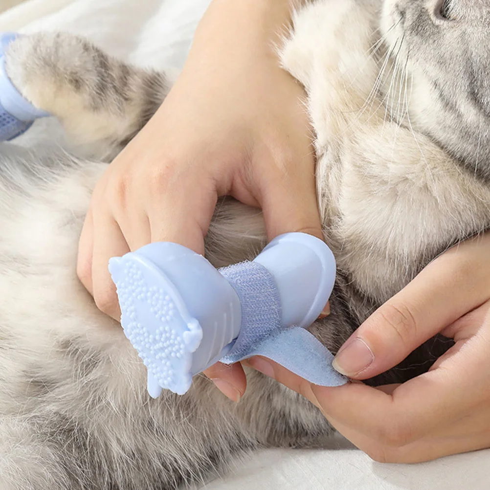 

4pcs Dog Waterproof Boots For Small Dogs Breathable Non-Slip Outdoor Pet Rain Shoes Lightweight Puppy Rain Boot Pet Supplies