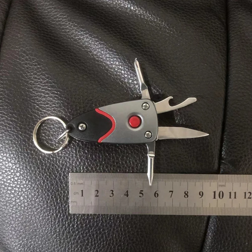 Imagem -06 - Mini Portátil Multi-ferramenta Faca Dobrável Chave de Fenda Ferramentas de Reparo Edc Equipamento de Acampamento Sobrevivência Jackknife Caixa de Embalagem Cortador