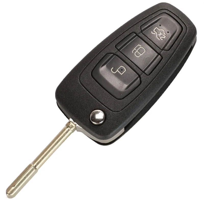 Jingyuqin Remote Key Case Shell For Ford Ranger 2011 2012 2013 2014 2015 HU101 FO21 Blade EB3T-15K601-BA 5WK50165 2/3Buttons - view 2