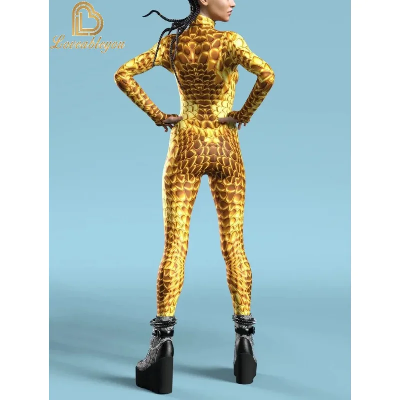 Ocean Tie Dyeing Cosplay Costume Jumpsuit Halloween Party Jumpsuits Carnival Woman Zentai  Body Clothes Tights Body One-piece