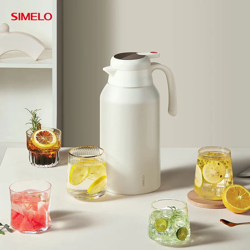 SIMELO 2.7L Insulated Water Bottle with LED Display 316L Stainless Steel Thermos Flask Keep Hot and Cold 24H for Home Office 2
