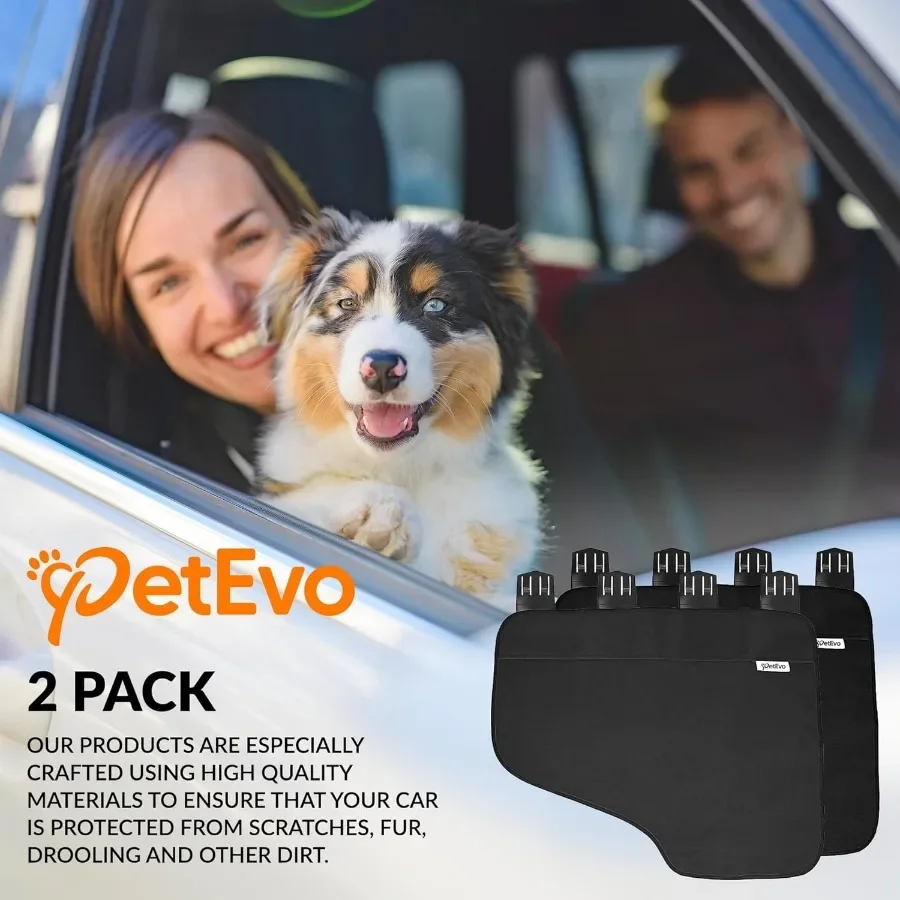 ペット用車内保護シート - 防水・傷防止 27x22インチ 犬用車ドアプロテクター