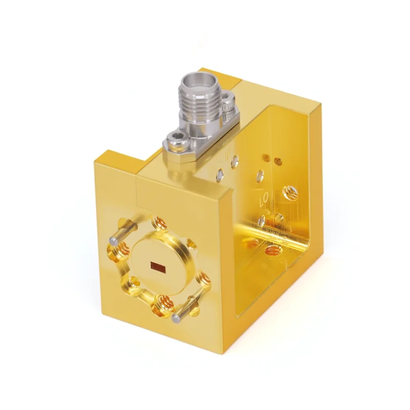 Waveguide Balanced Mixer WR-10 From 75 GHz to 110 GHz IF From DC to 20 GHz UG-387/U-M Flange W Band for RF Communication