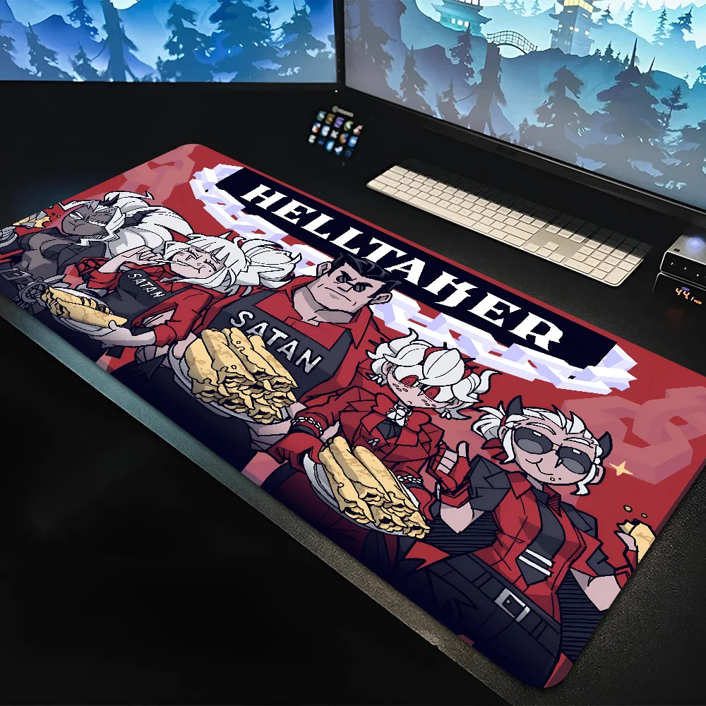 Game H-Helltaker Mousepad Large Gaming Mouse Pad LockEdge Thickened Computer Keyboard Table Desk Mat