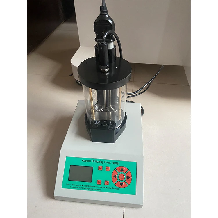 

Ring and Ball Method Automatic Asphalt Bitumen Softening Point Tester Apparatus