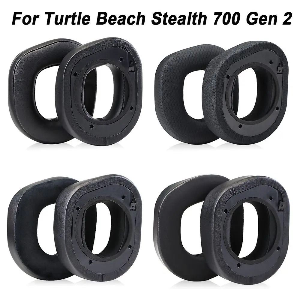 1Pair Protein Ear Pads Headset Earpads Replacement Ear Cushion Headphone Accessories for Turtle Beach Stealth 700 Gen 2