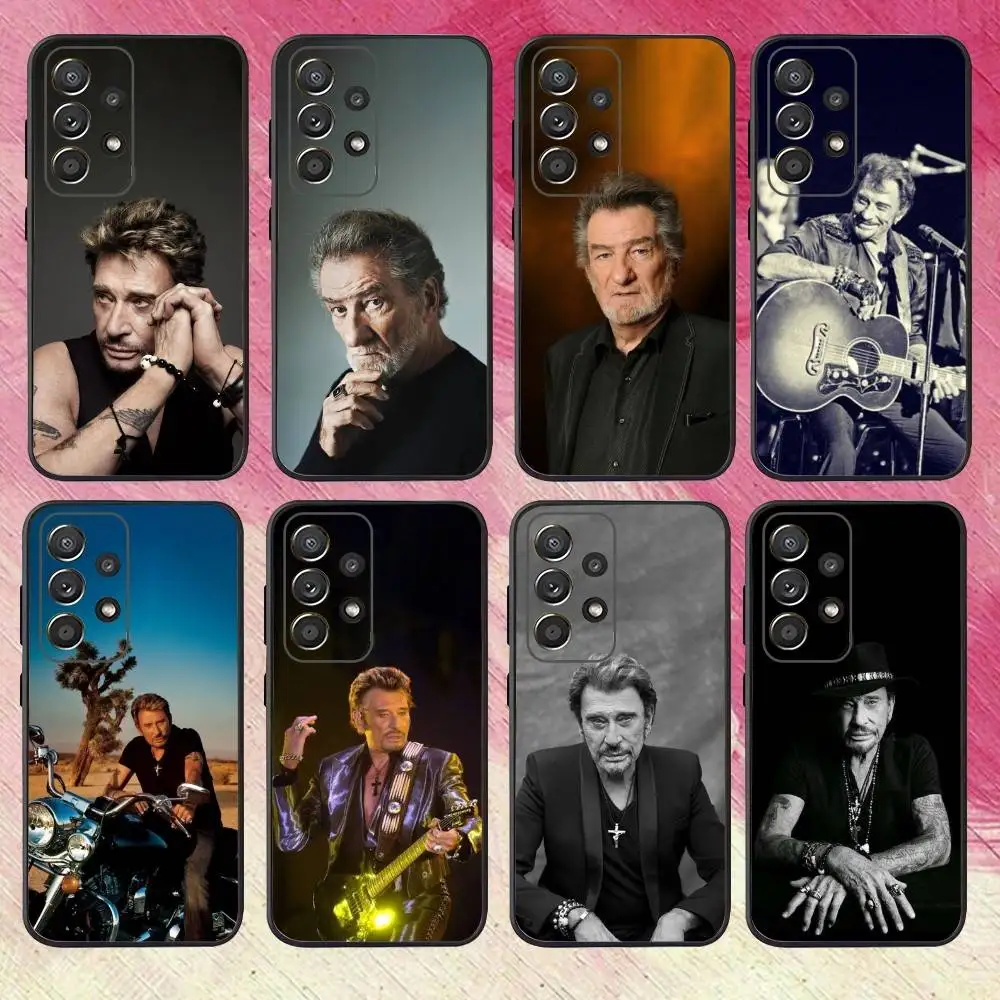 

J-Johnny H-Hallyday Music Phone Case For Samsung S25,S24,S21,S22,S23,S30,Ultra,S20,Plus,Fe,Lite,Note,10,9,5G Black Cover