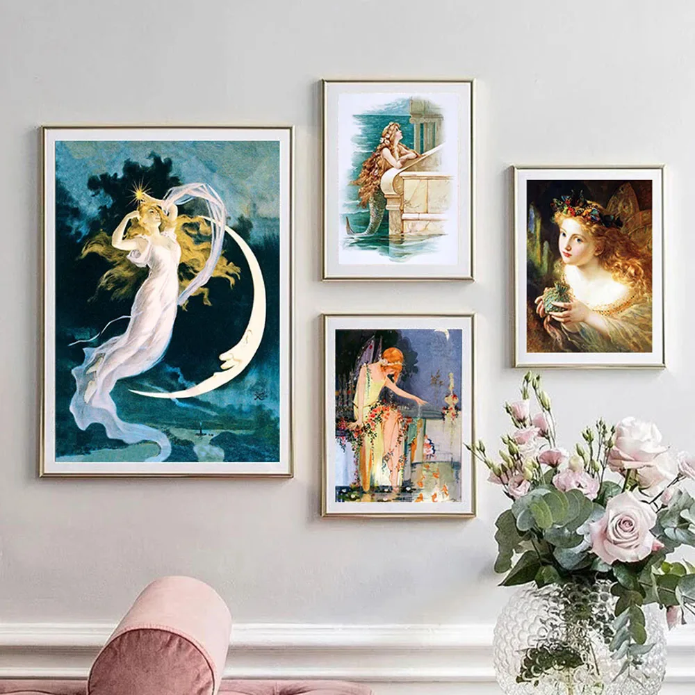 Stunning Fairy Crowned By Butterflies Painting 5d diy Diamond Mosaic Embroidery Rhinestone Victorian Vintage Wall Picture Decor