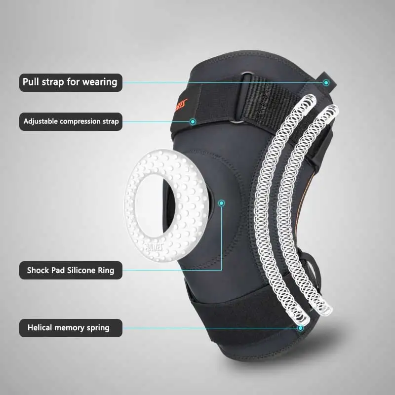 Knee Support Brace for Men Women Running Football Sports Knee Pad With String Shock Absorption Fitness Meniscus Knee Protector