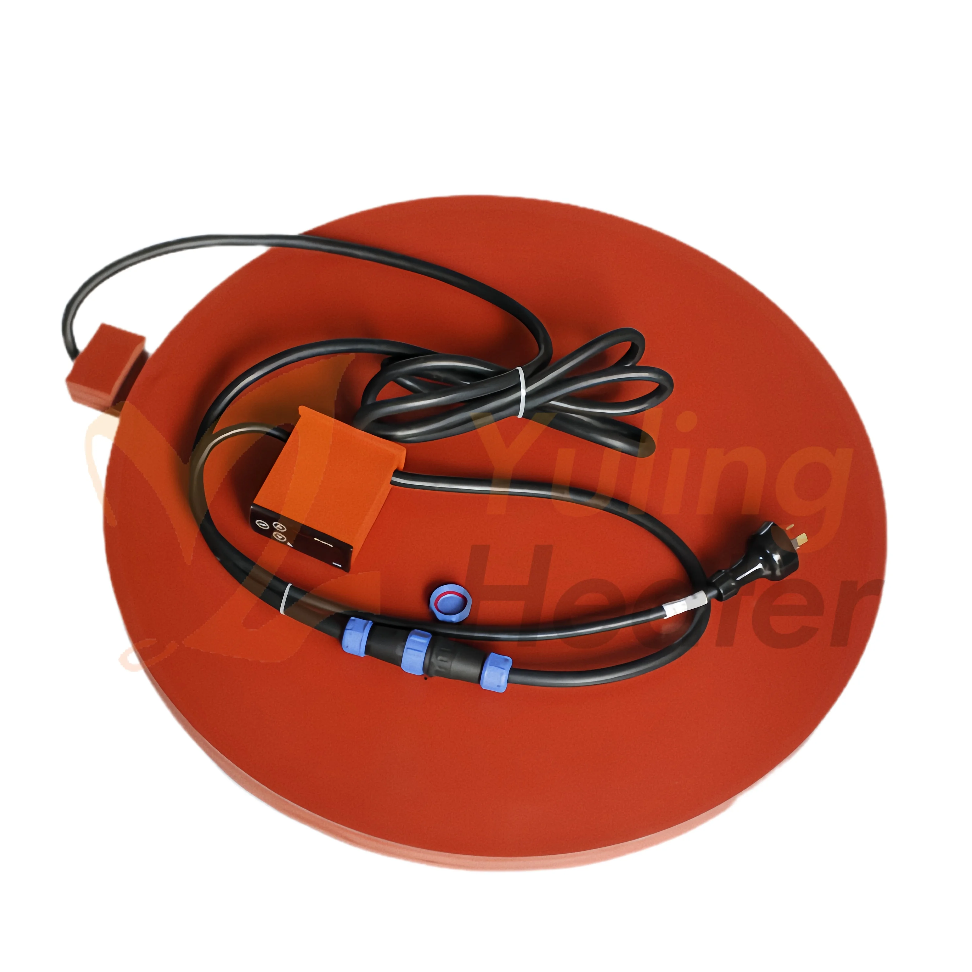 

Drum Base Electric Heating Plate Automatic Barrel Bottom Silicone Rubber Heater Insulation Material Heating Wire Core Component