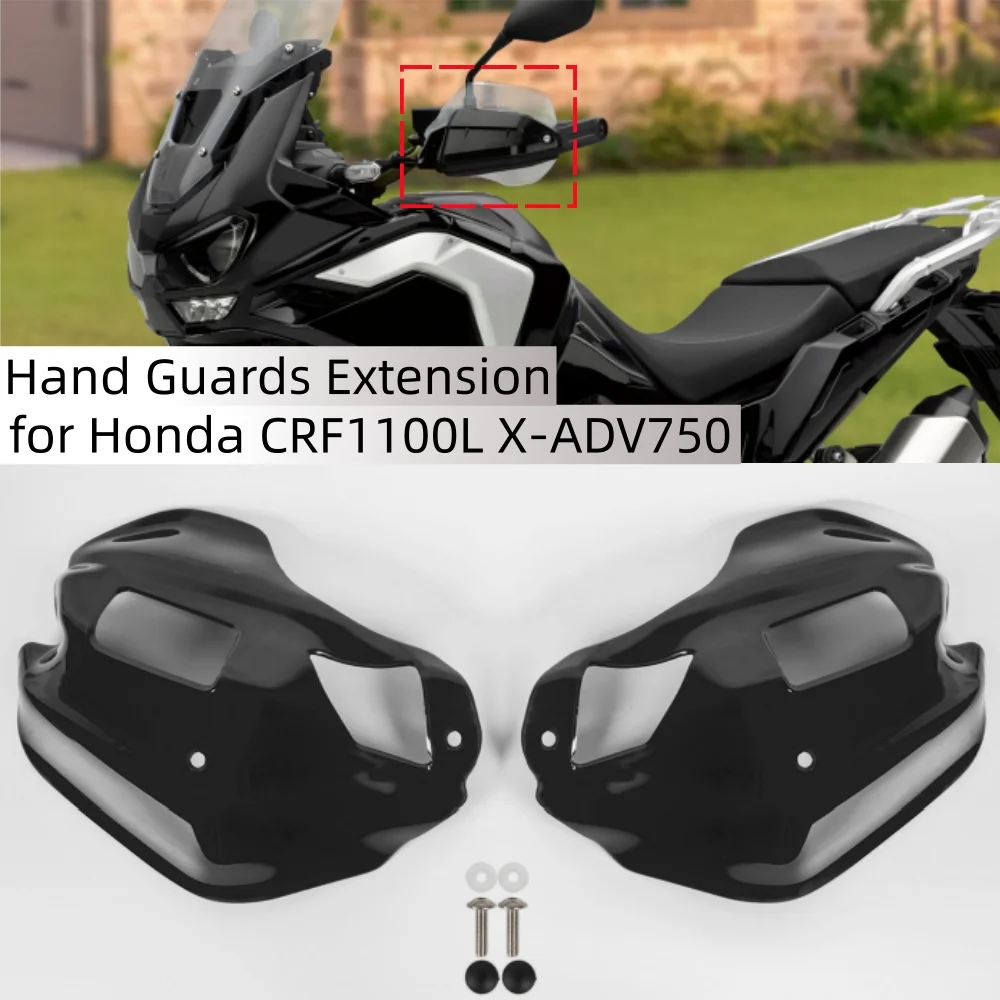 Motorcycle Hand Guards Extension Wind Deflector for Honda CRF1100L Adv. Sports 20-24 X-ADV 750 21-25 XL750 Transcalp 2023-2024