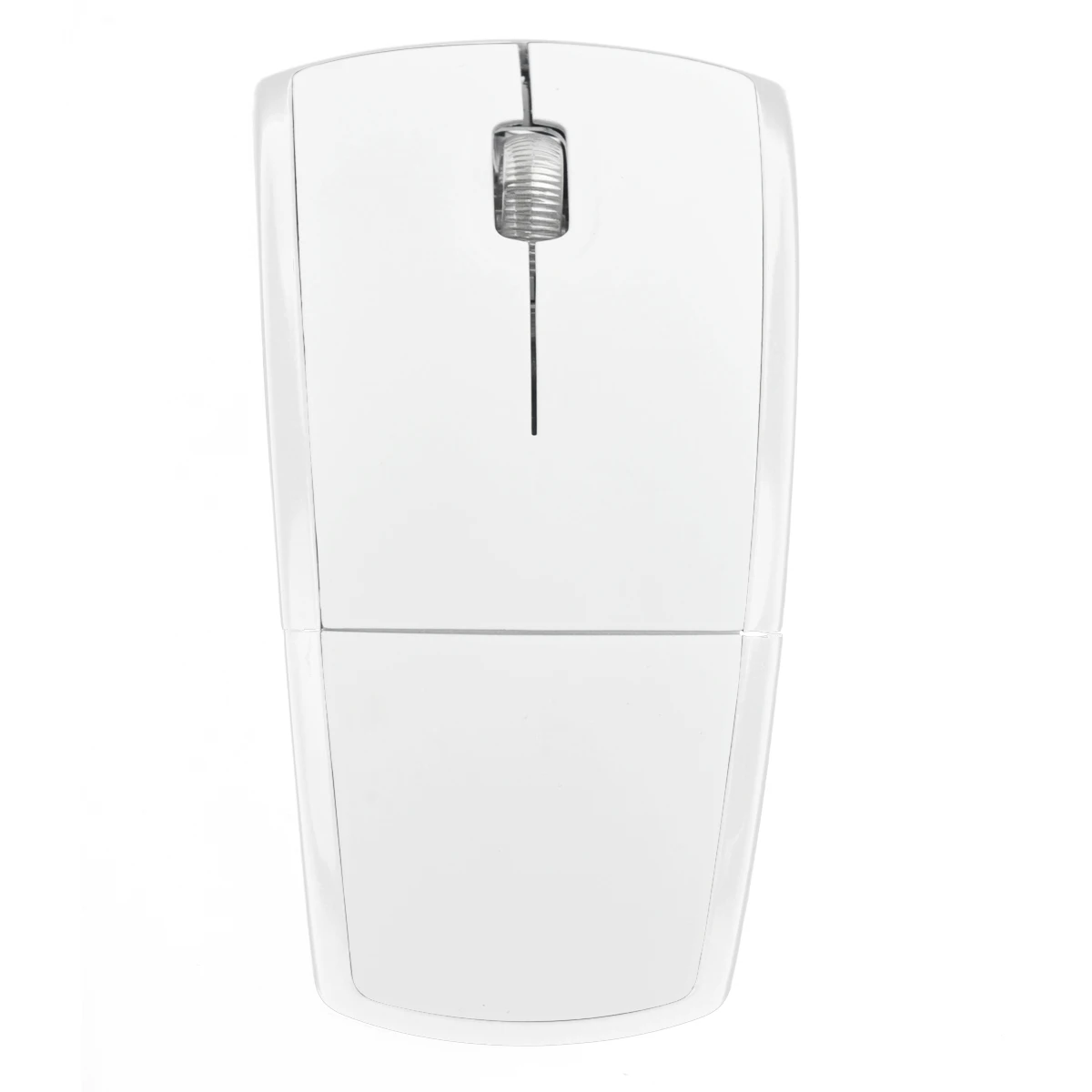 

Ultra-Thin 2.4ghz Wireless Folding Arc Optical Mouse White Compact Ergonomic Design for Laptop Pc Smooth 10M Range