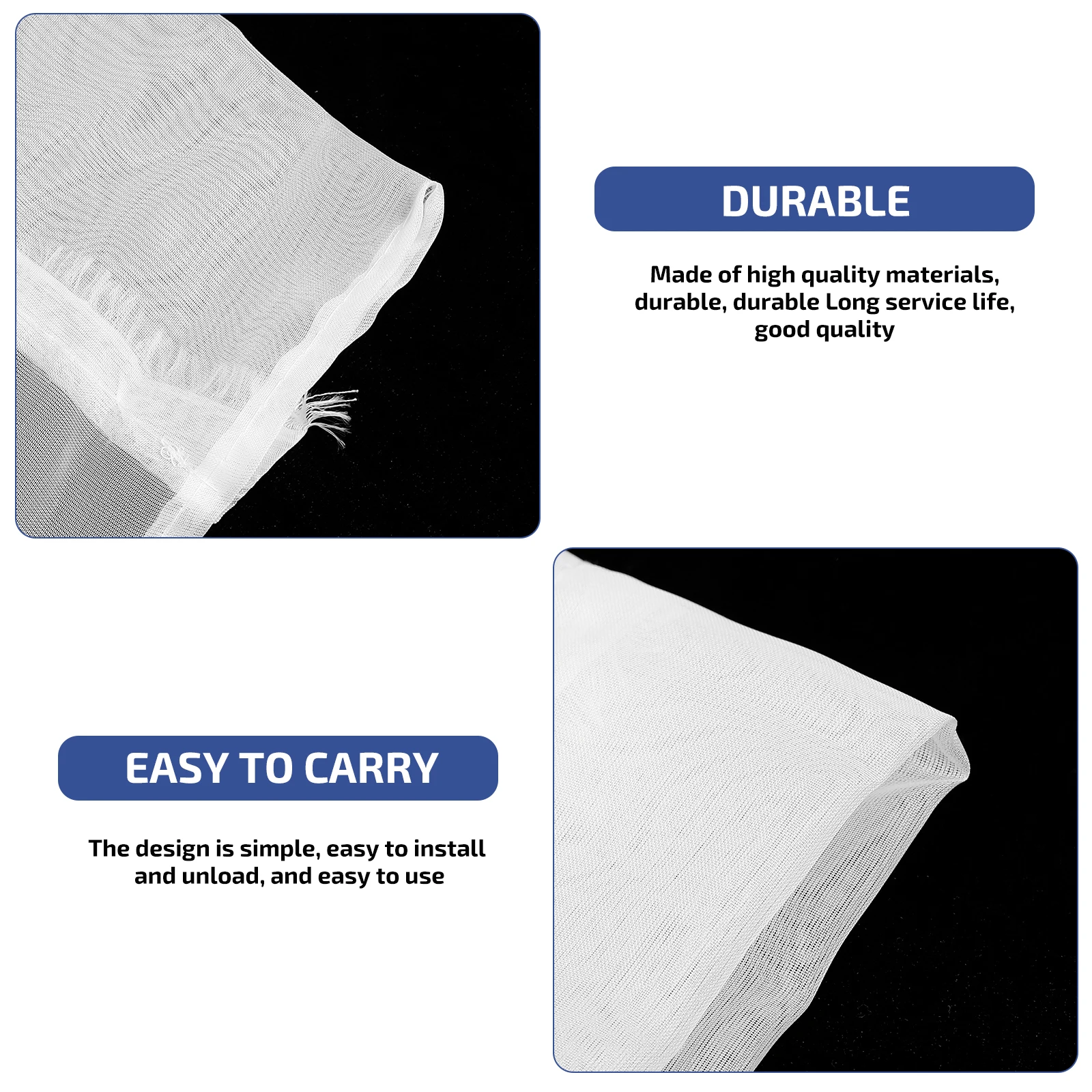 

Voile Curtain Semi Sheer Gauze Drape Window Rod Pocket White Black Bedroom Living Room Decor Polyester Material Easy