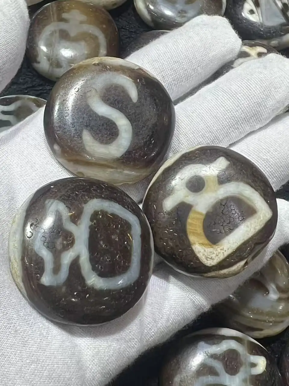 

30 шт./лот 33-41 мм, тайваньский ремесленный агат, цветок ветра, амулет Будды, потертые тибетские свободные бусины, браслет, ожерелье, бусины