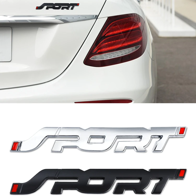 Sport Logo Emblem Badge Decal Car Accessories Car Stickers for Kia Kue Kee KV7 IX35 IX45 Sonata POP VG Soulster cee-d Rondo