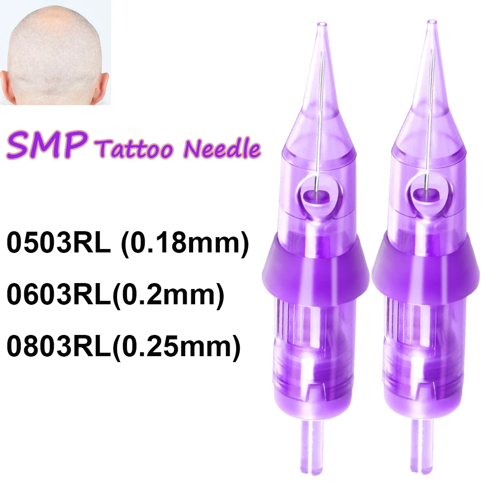 SMP Tattoo Needle 0803RL 0603RL 0503RL  Permanent Makeup Eyebrow Scalp Micropigmentation Needle Cartridge For Hair Stokes