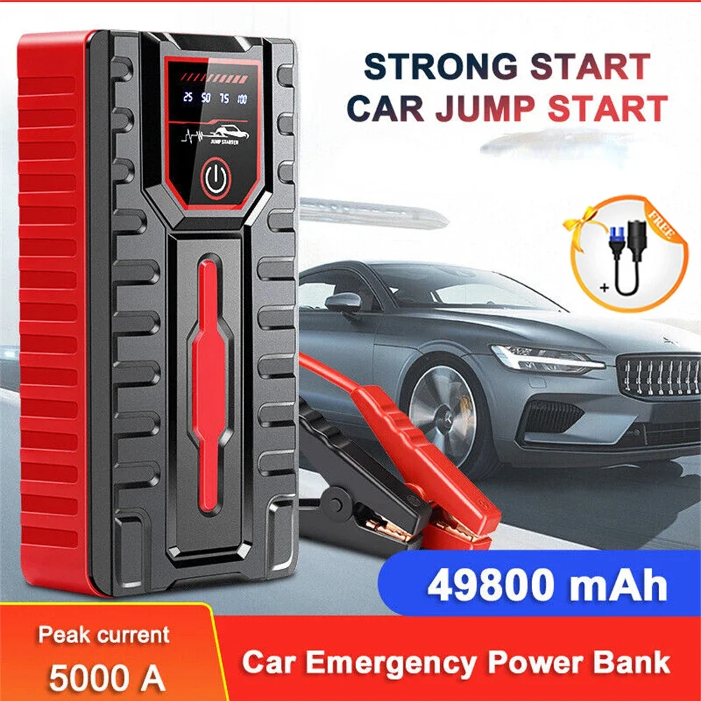 

12V 49800mAh Car Jump Starter Portable Power Bank Car Battery Charger Starting Device Petrol Diesel Powerbank Articles For Cars