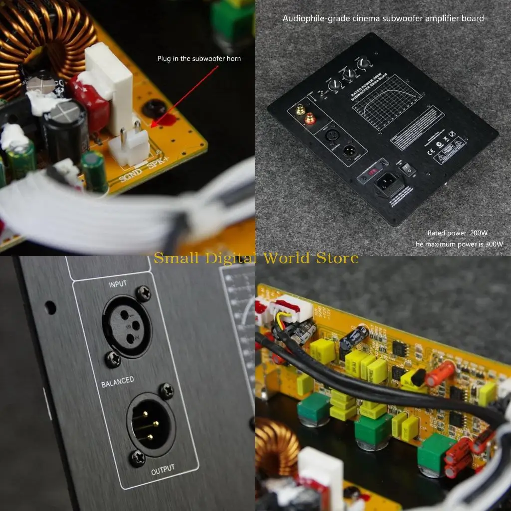 

77UB Professional HIFI 200W Heavy Subwoofer Digital Active Power Amplifier Board Bass