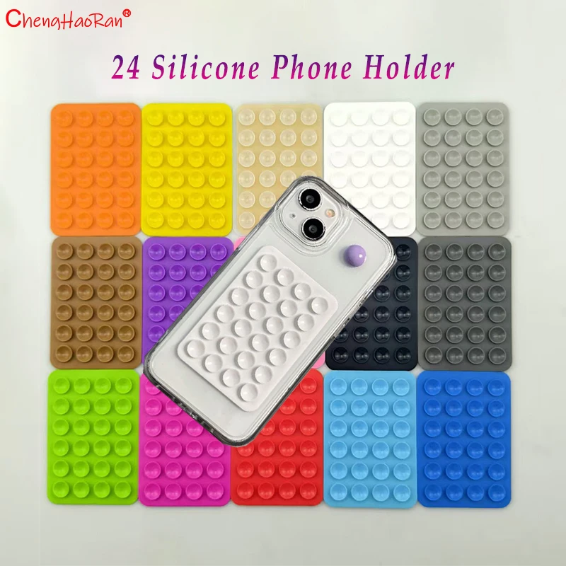 2 TEILE/LOS Platz Weiche Silikon Handy Befestigung Erfolg Tasse Auto Halterung Telefon Fall Universal Anti Slip Erfolg Tasse