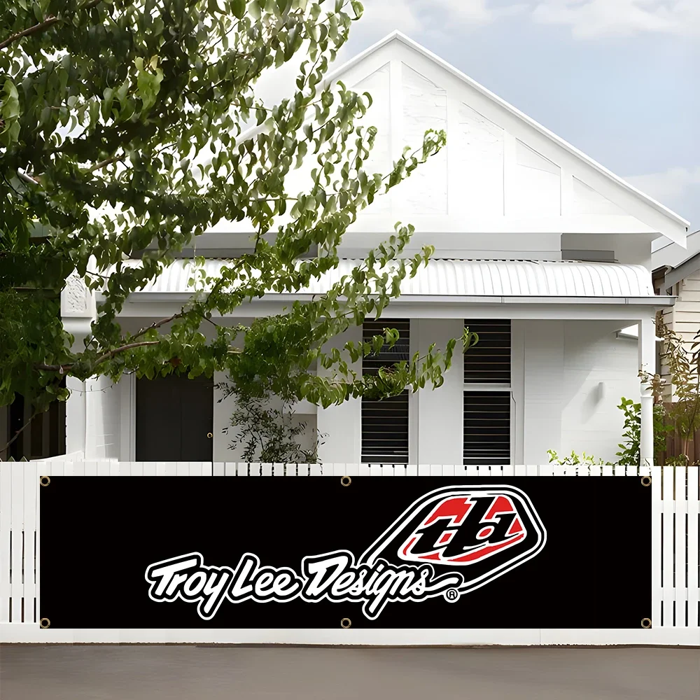 60x240cm Troy lee designs Auto Parts Banner Flag Polyester Printed Garage or Outdoor Decoration Tapestry