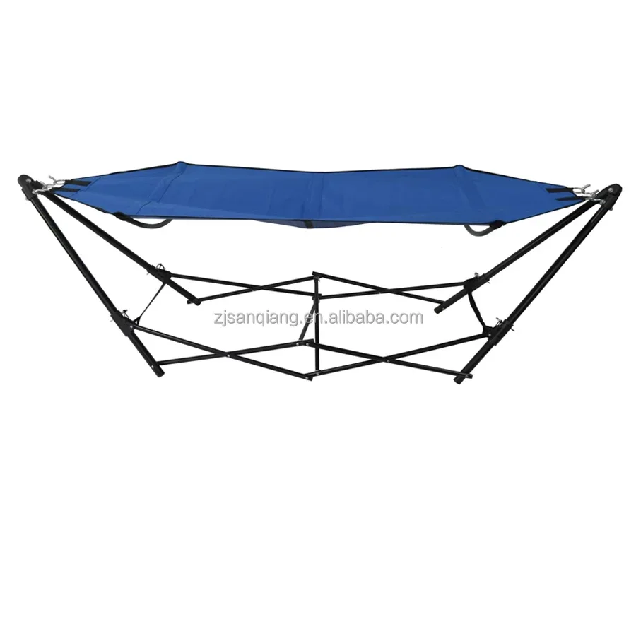 Portable Fabric Hammock With Stand Folding Hammock With Carrying Bag For Camping