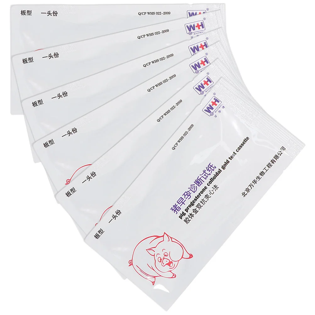 6pcs Pregnancy Test Paper for Sows High Accuracy Easy to Use Farm Animal Breeding Supplies Sow Kit Testing Tool