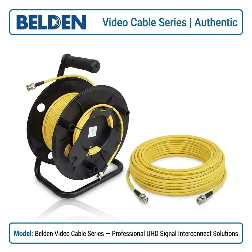 Original New Belden 1505A Coaxial Cable 75 Ohm RG-59/U 20 AWG Solid BC 6G-SDI HD-SDI Digital Video Cable 305m