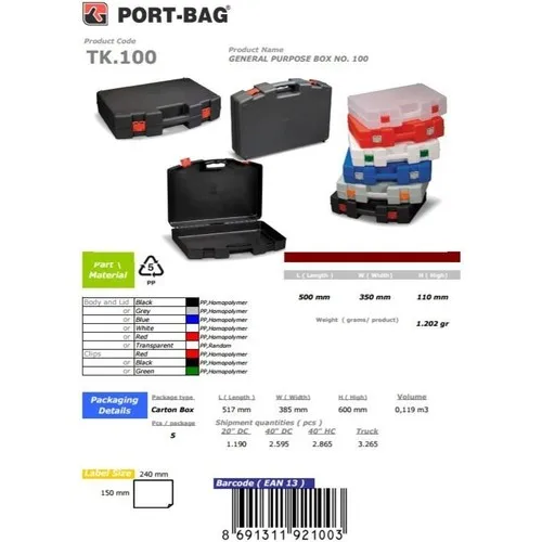 Portbag TK100 Multi-Purpose Hand Tool Bag